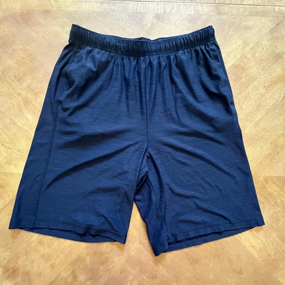 Marled Dark Blue Athletic Shorts - Old Navy - Kids - XXL (18–20)
